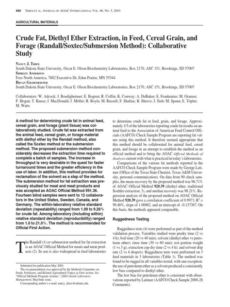 submersion method for fat extraction